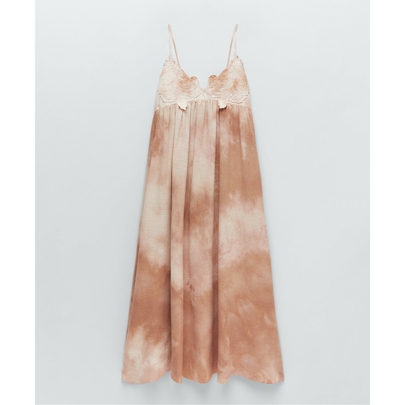 zara pink tie dye dress Zara | Dresses | Zara Tie Dye Slip Dress